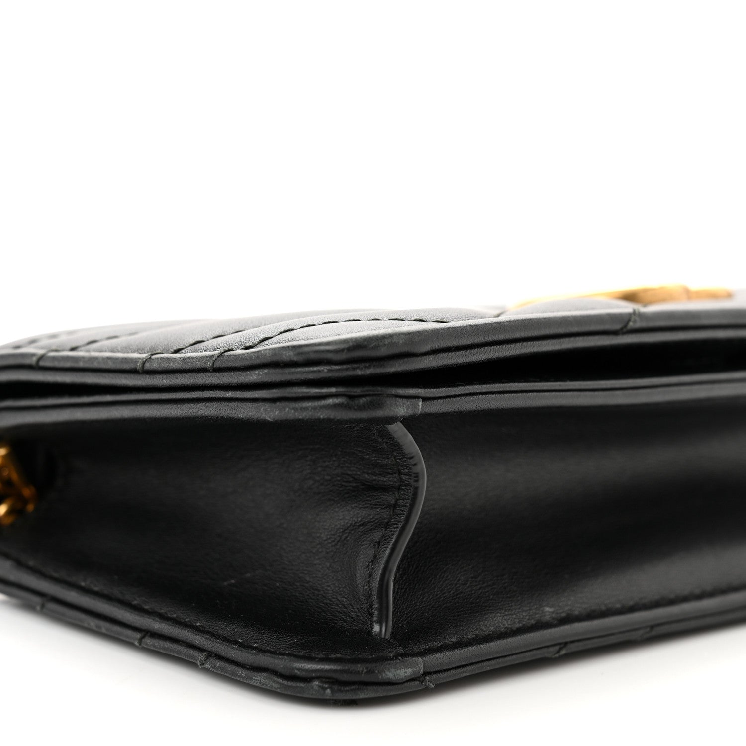 Gucci Calfskin Matelasse GG Marmont Mini Bag Black 8 of 15