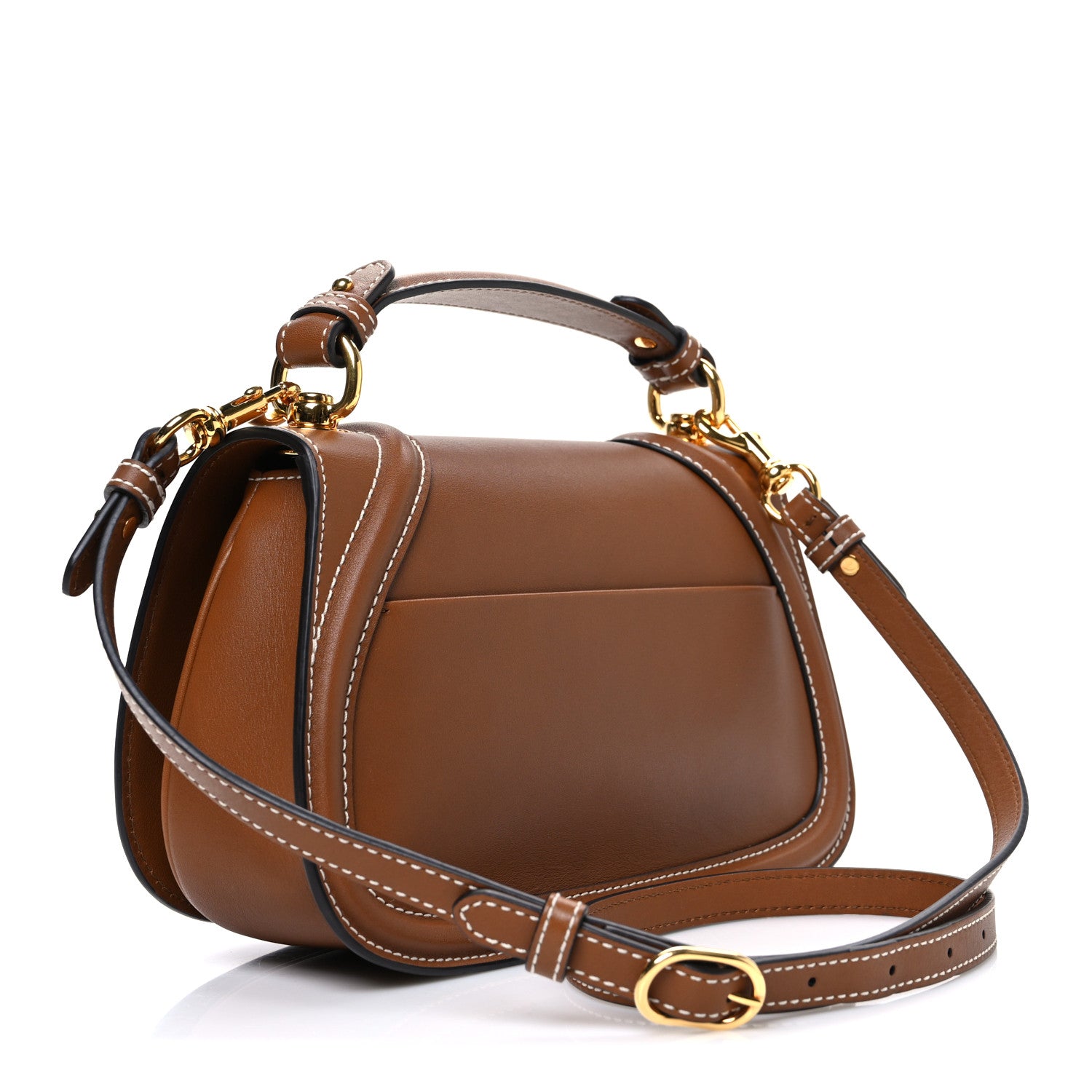 Gucci Roxy Calfskin Medium Blondie Top Handle Bag Brown 3 of 10