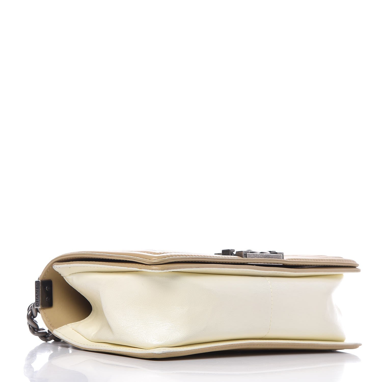 Chanel Lambskin Quilted Medium Boy Flap Beige 4 of 7