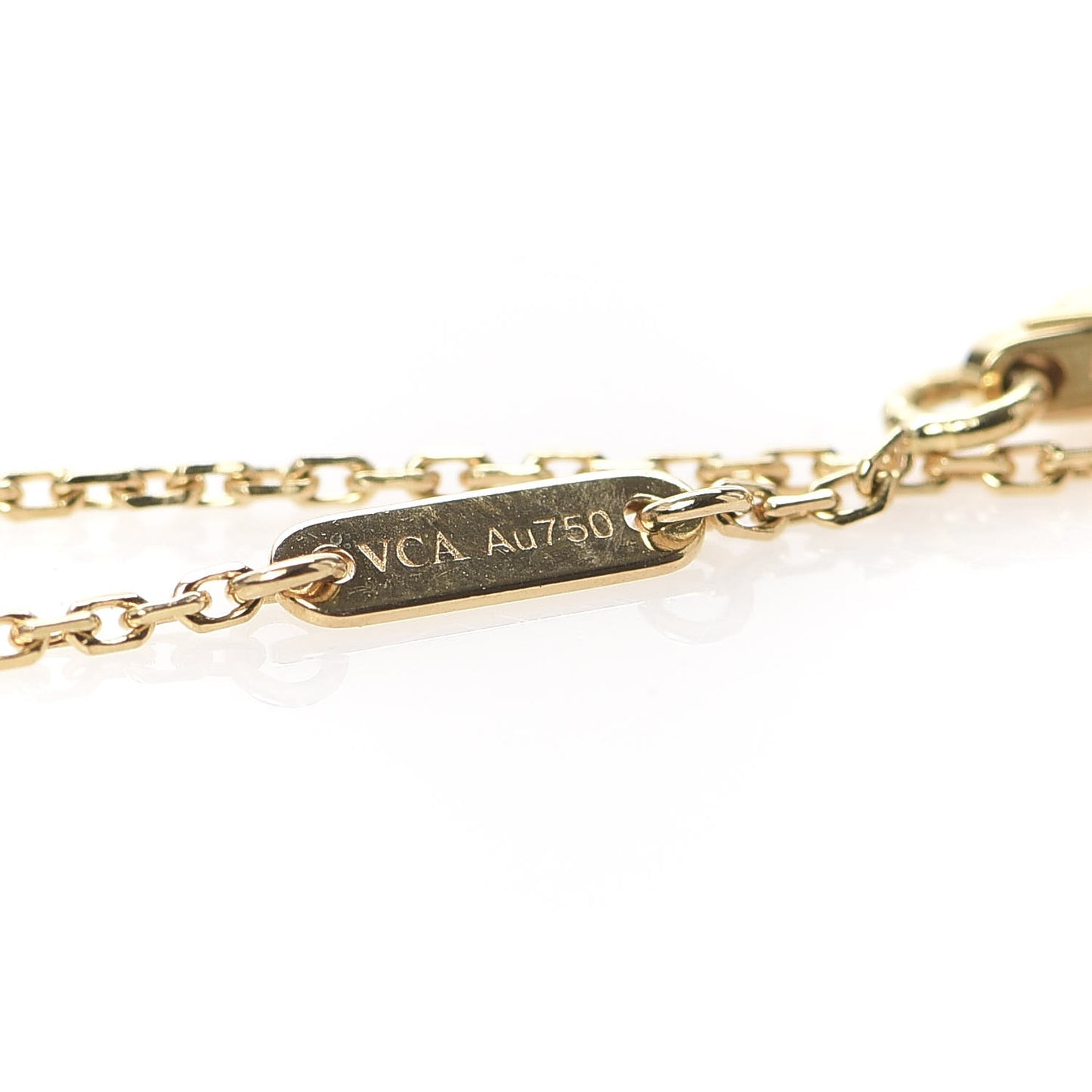 18K Yellow Gold Mother of Pearl Sweet Alhambra Bracelet