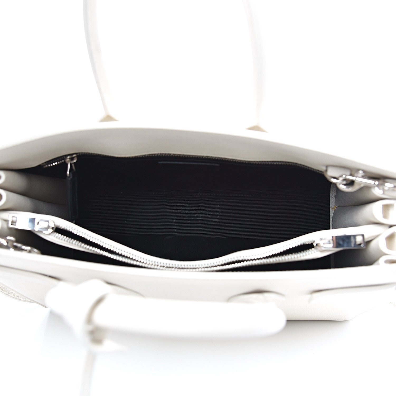 Saint Laurent Grained Calfskin Small Sac De Jour Dove White 4 of 14