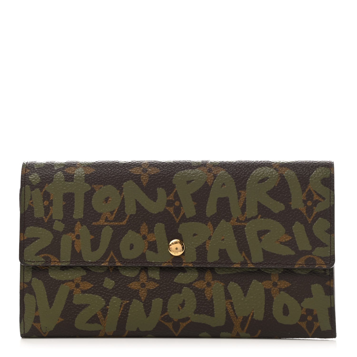 Louis Vuitton Monogram Graffiti Porte-Monnaie Wallet Kaki 1 of 6