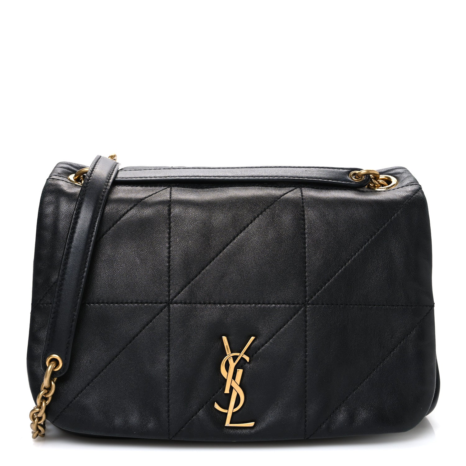 Saint Laurent Lambskin Matelasse Monogram Small Jamie 4.3 Black 1 of 12