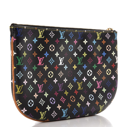 Louis Vuitton Monogram Multicolor Pochette Plate GM Black 3 of 6