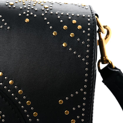 Burberry Calfskin Studded Square Satchel Black 13 of 14