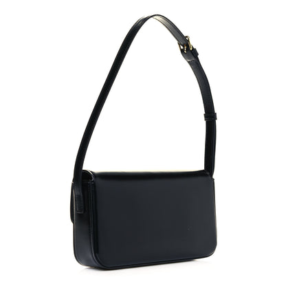 Celine Shiny Calfskin Triomphe Shoulder Bag Black 3 of 12