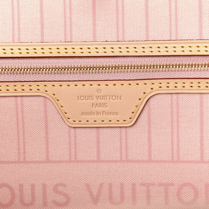 Louis Vuitton Damier Azur Neo Neverfull MM Rose Ballerine 3 of 10