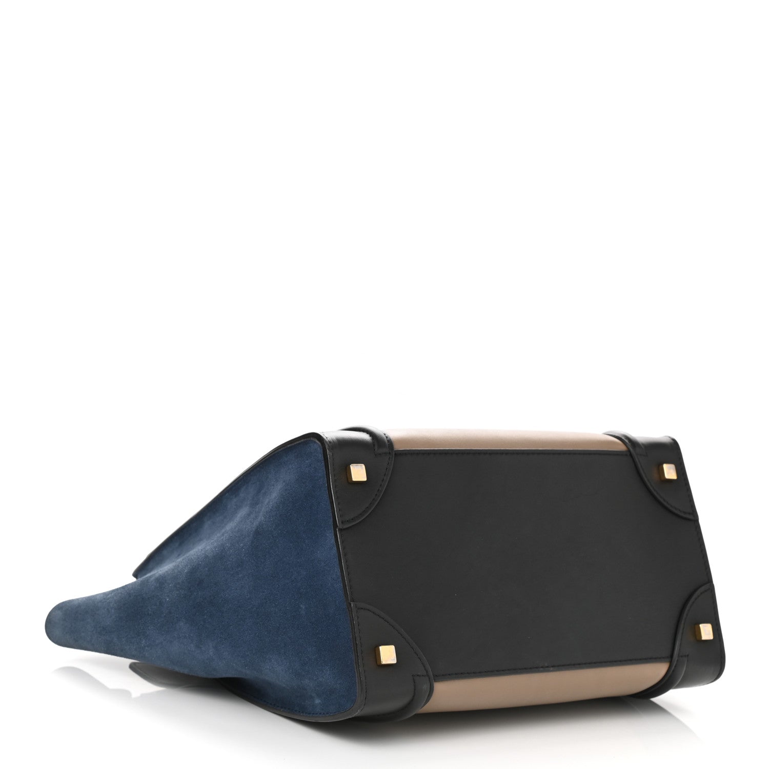 Celine Smooth Calfskin Suede Mini Tri-Color Luggage Beige 4 of 9