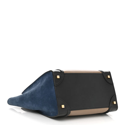 Celine Smooth Calfskin Suede Mini Tri-Color Luggage Beige 4 of 9