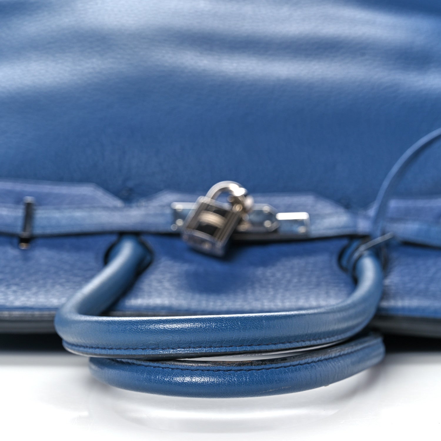Hermes Taurillon Clemence Birkin 35 Bleu Brighton 11 of 43