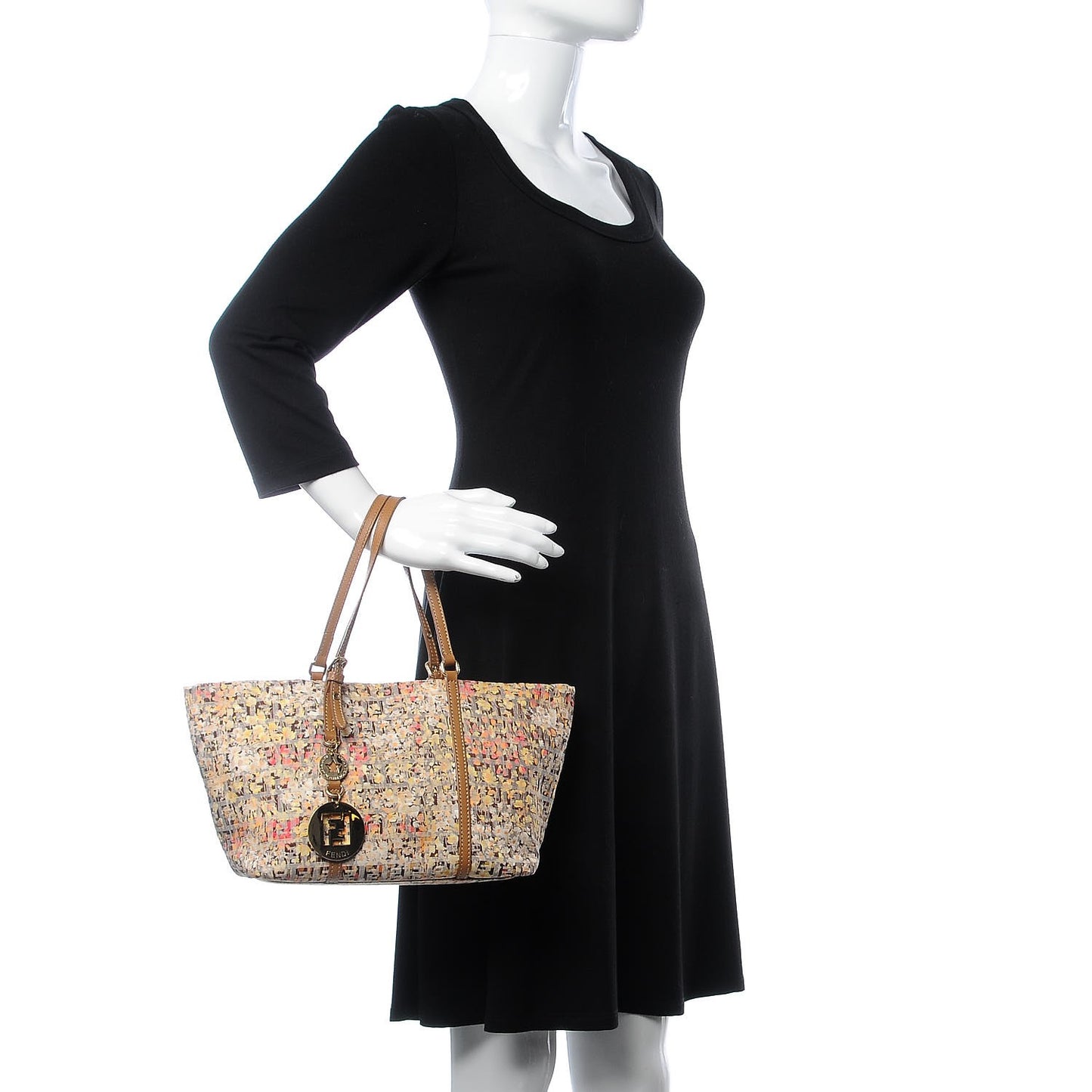 Zucchino Vitello Floral Forever Shopper Tote Pesca Giallo Saddler
