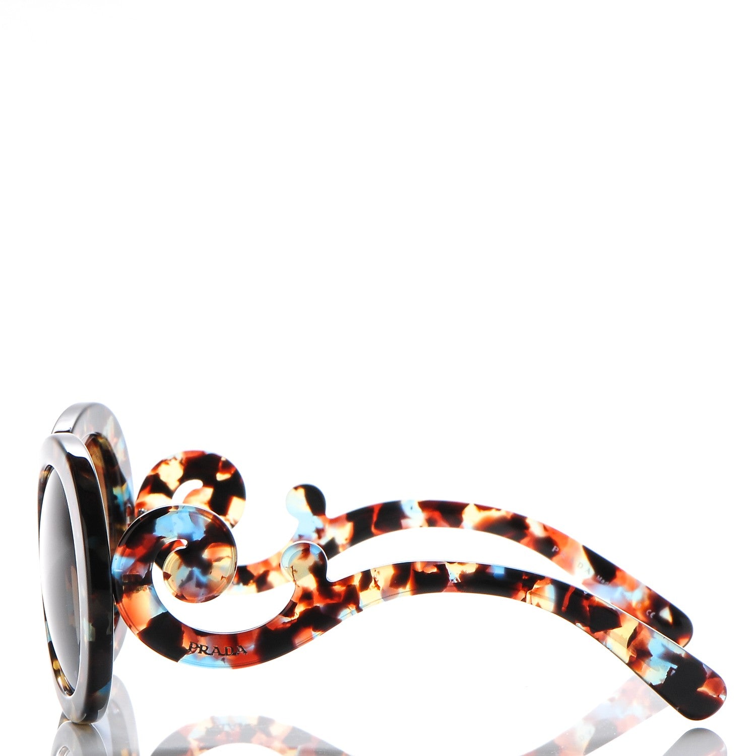 Prada Baroque Sunglasses SPR 27N Tortoise Blue 2 of 7