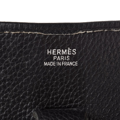 Hermes Taurillon Clemence Evelyne II GM Black 6 of 16