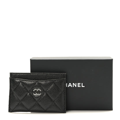 Chanel Caviar Quilted Card Holder Black 11 of 11