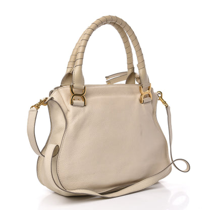 Chloe Calfskin Medium Marcie Satchel Cream 2 of 10