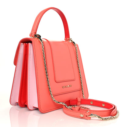 Bulgari Calfskin Serpenti Forever Top Handle Silky Coral 3 of 11