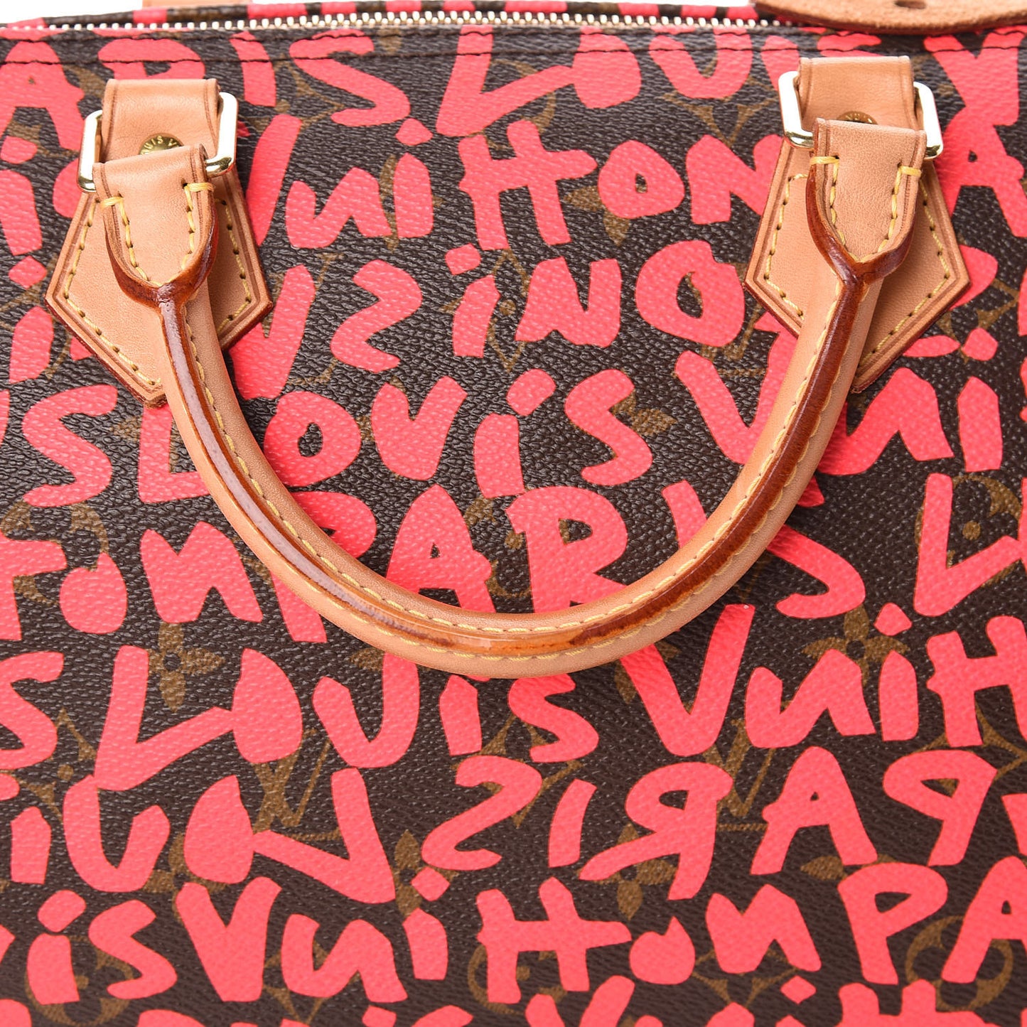 Monogram Graffiti Speedy 30 Fuchsia