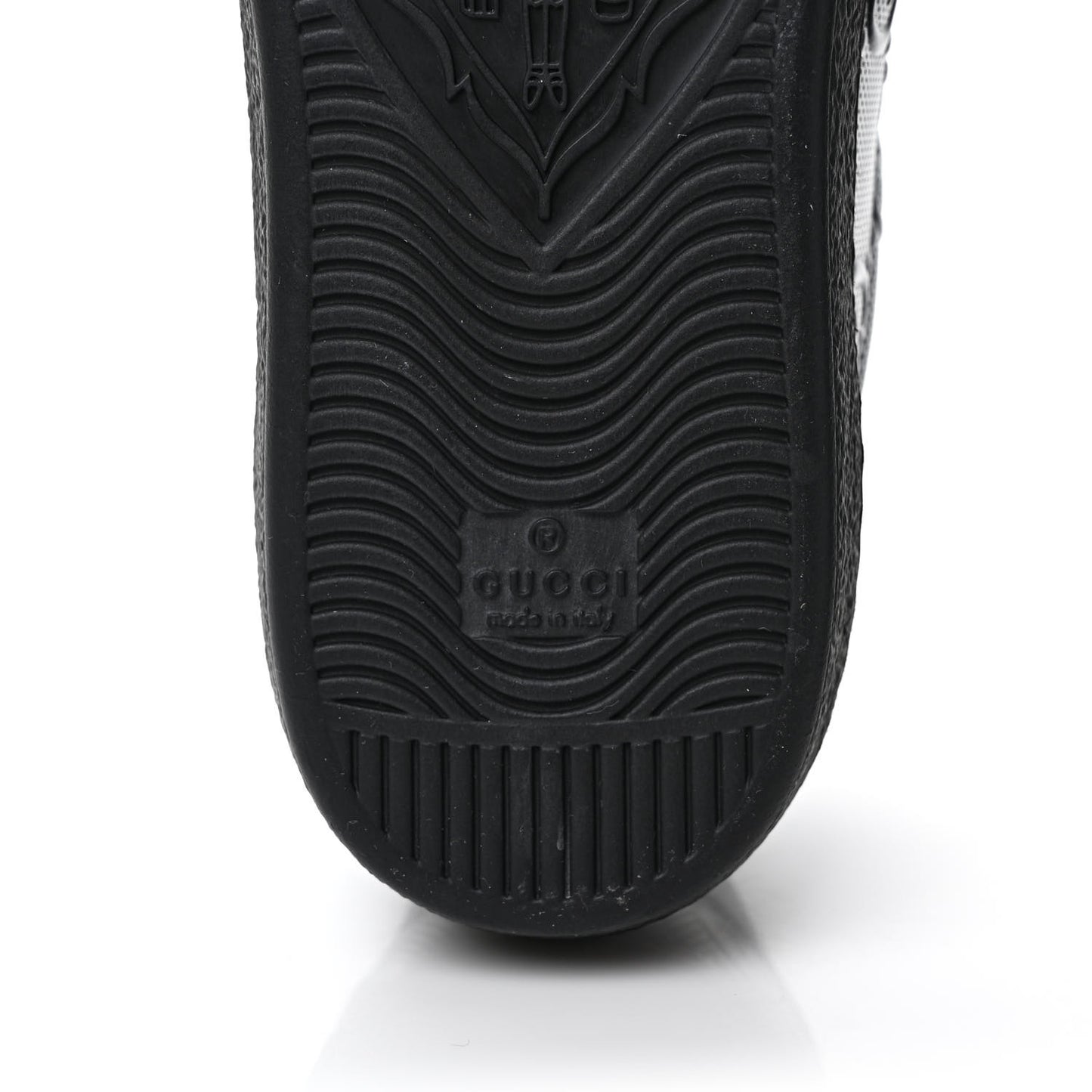 Calfskin GG Tennis Embossed Mens Ace Sneakers 9 Black