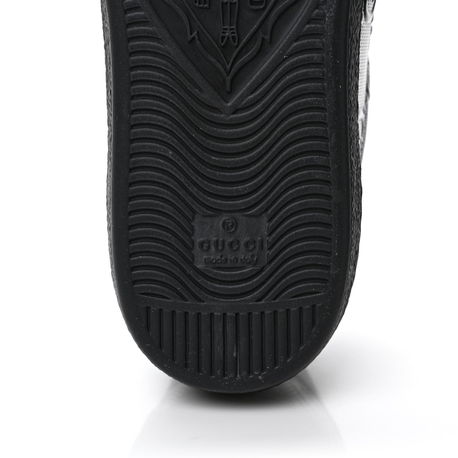 Gucci Calfskin GG Tennis Embossed Mens Ace Sneakers 9 Black 7 of 9
