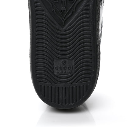 Gucci Calfskin GG Tennis Embossed Mens Ace Sneakers 9 Black 7 of 9