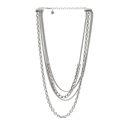 John Hardy Sterling Silver Asli Classic Chain Multi Row Necklace 2 of 4