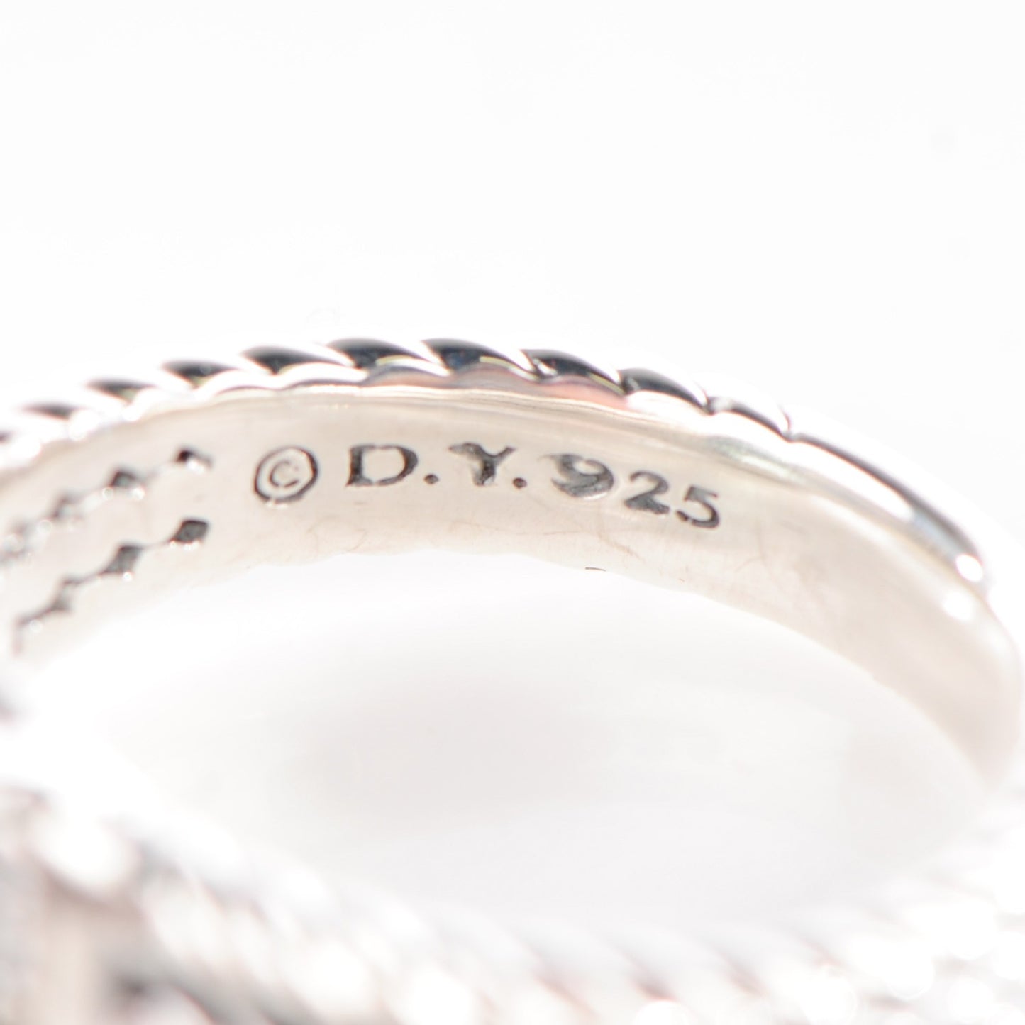 Sterling Silver Diamond Prasiolite 10mm Petite Wheaton Ring