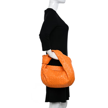 Bottega Veneta Nappa Intrecciato Teen Jodie Hobo Tangerine 2 of 10