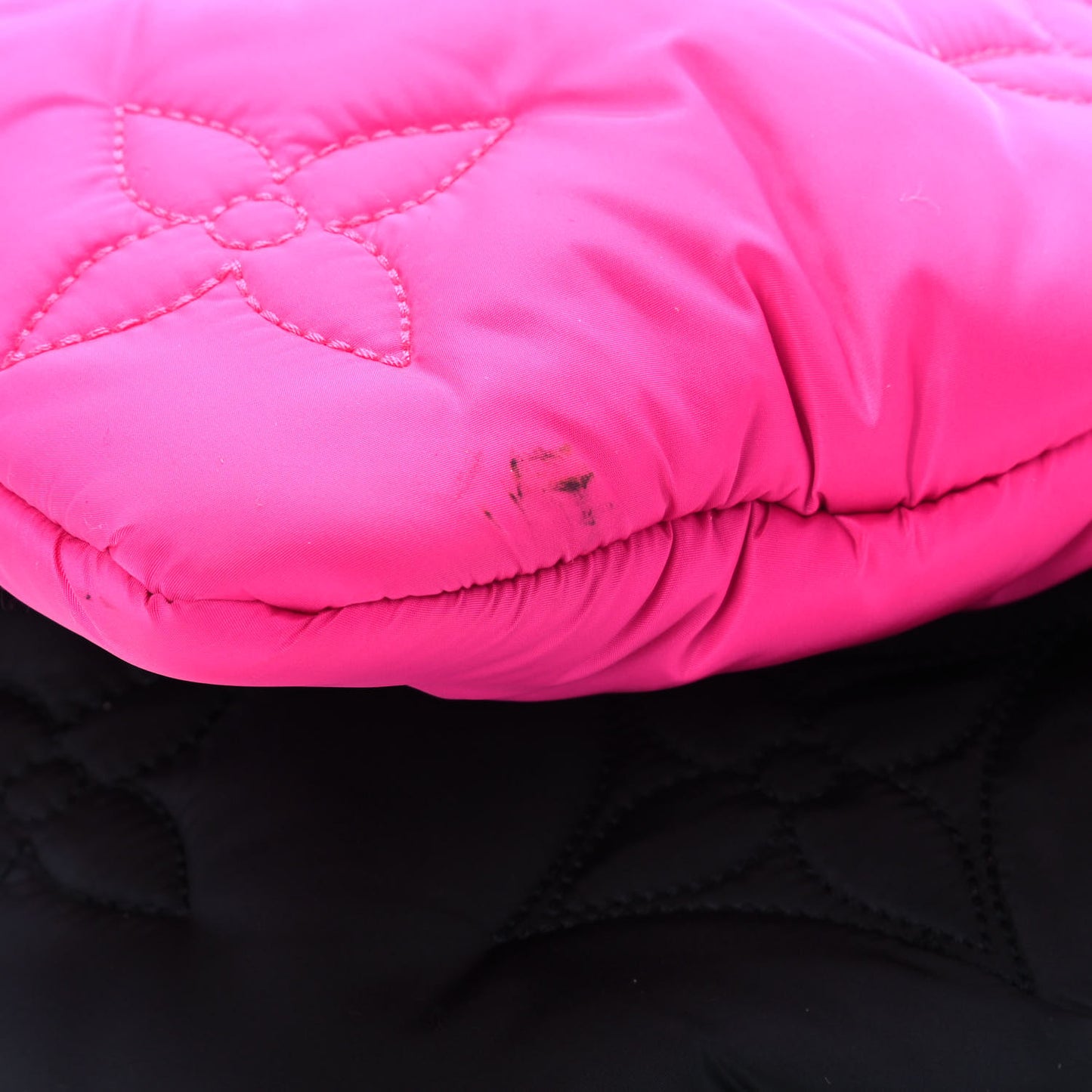 Econyl Monogram Pillow Maxi Multi Pochette Accessories Black Fuchsia