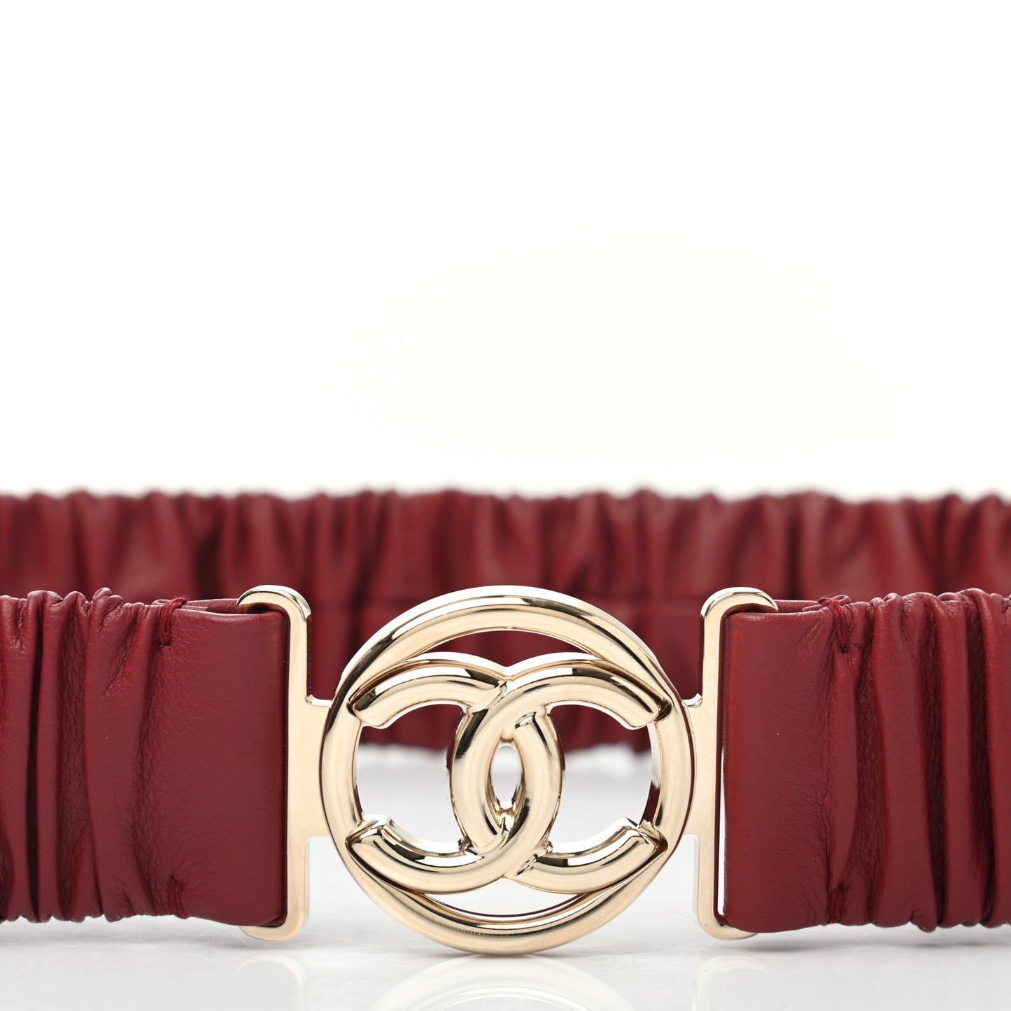 Lambskin CC Belt 75 30 Burgundy