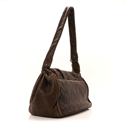 Chanel Distressed Lambskin Le Marais Ligne Messenger Flap Brown 3 of 10
