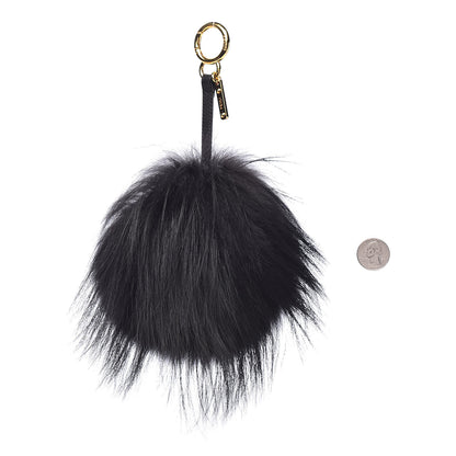 Fendi Fox Mink Rabbit Fur Vitello Flamingo Grimmy Monster Bag Bug Charm Black Giallo 2 of 4