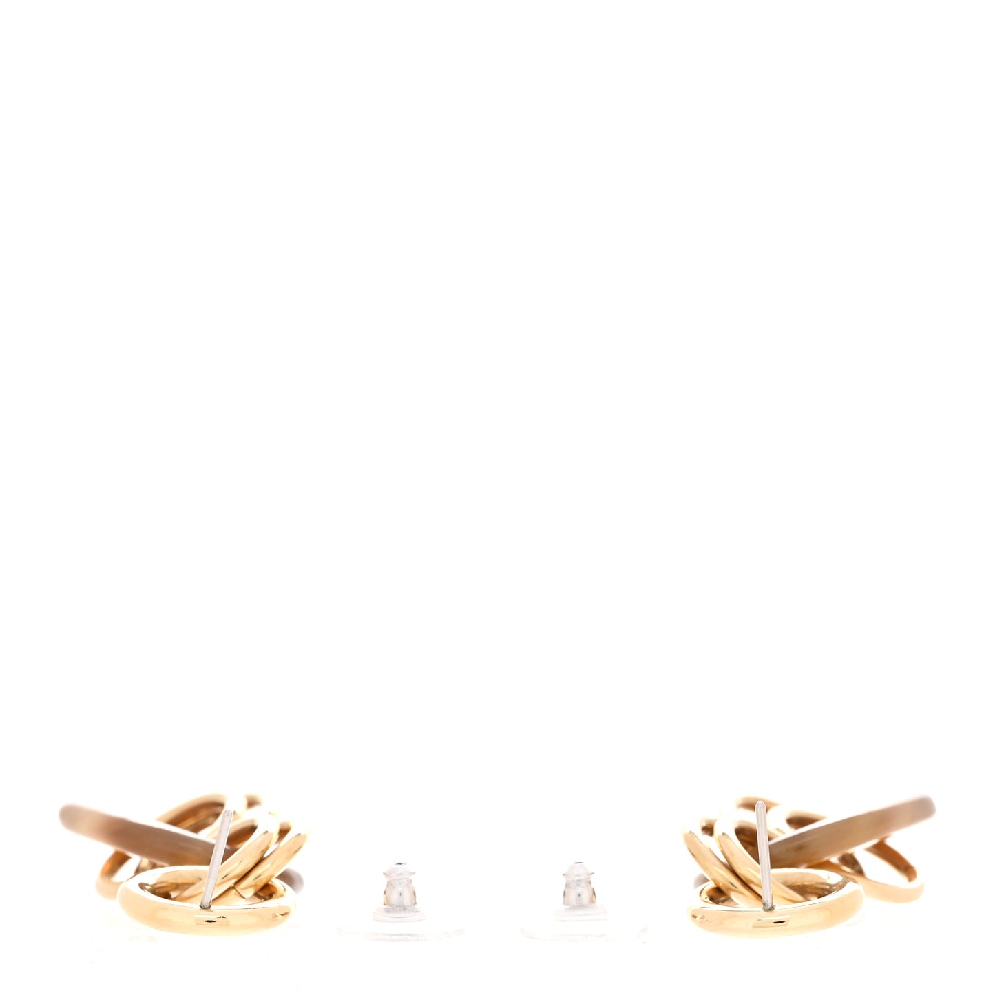 Permabrass Horn Small Eurydice Earrings