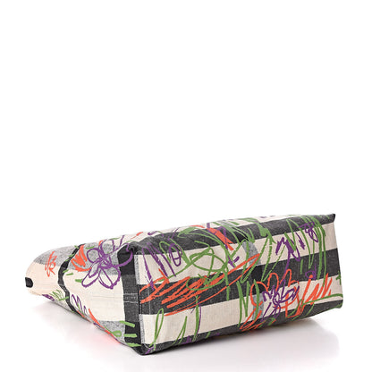 Burberry Coated Canvas Medium Reversible Doodle Tote White Black 6 of 13