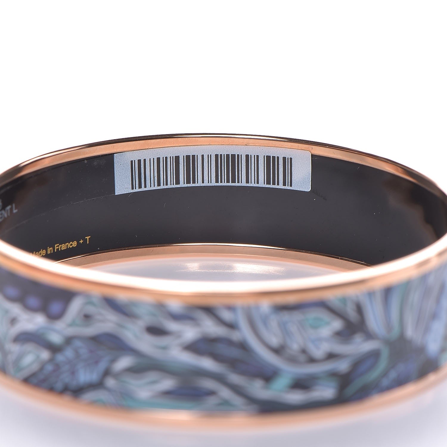 Hermes Enamel Printed Wide Larbe Du Vent Bracelet 65 Encres 6 of 8