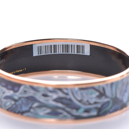 Hermes Enamel Printed Wide Larbe Du Vent Bracelet 65 Encres 6 of 8