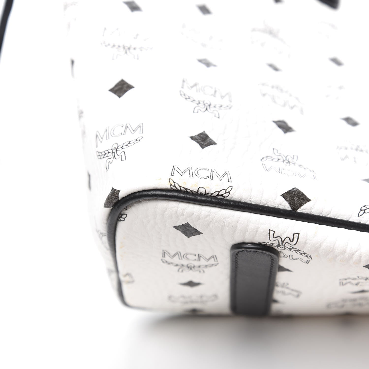 MCM Visetos Medium Project Reversible Shopper Tote White 15 of 22