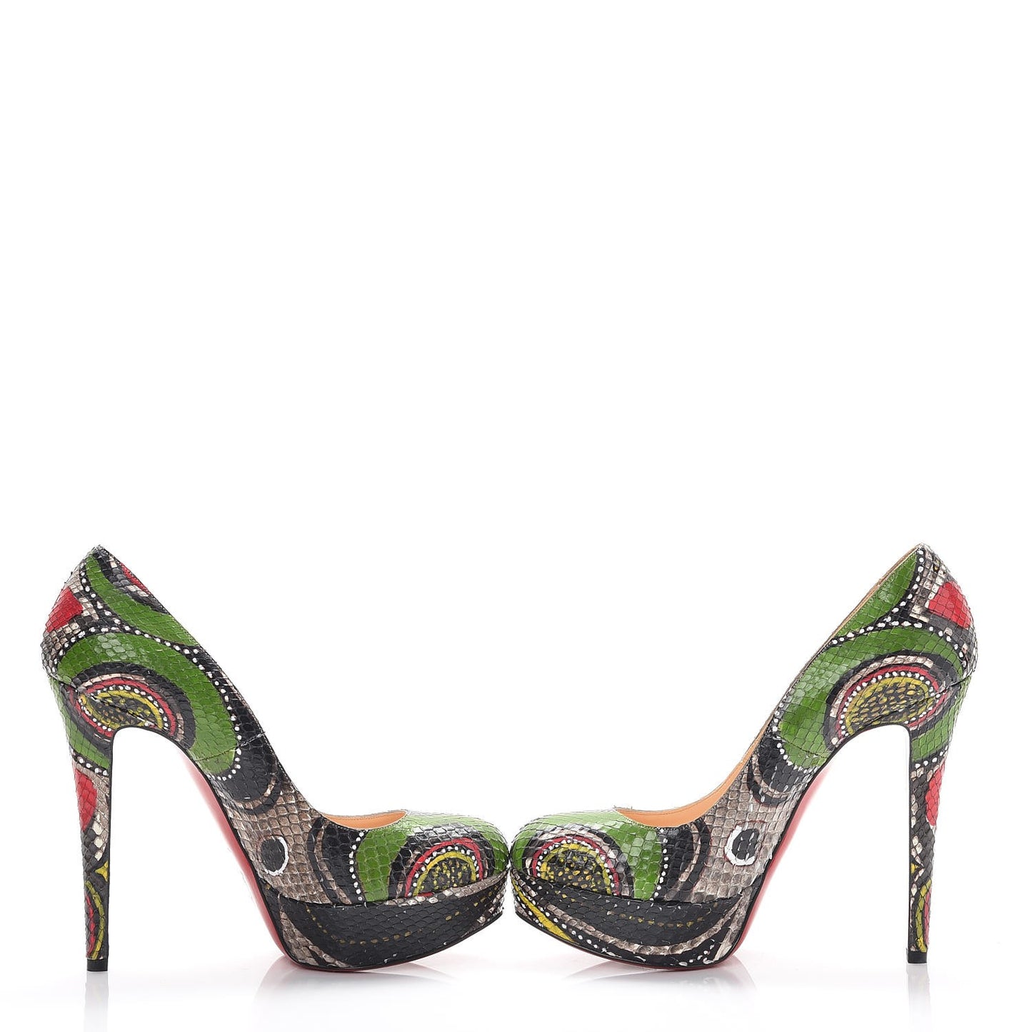 Python Bianca Masai 140 Platform Pumps 37.5 Multicolor