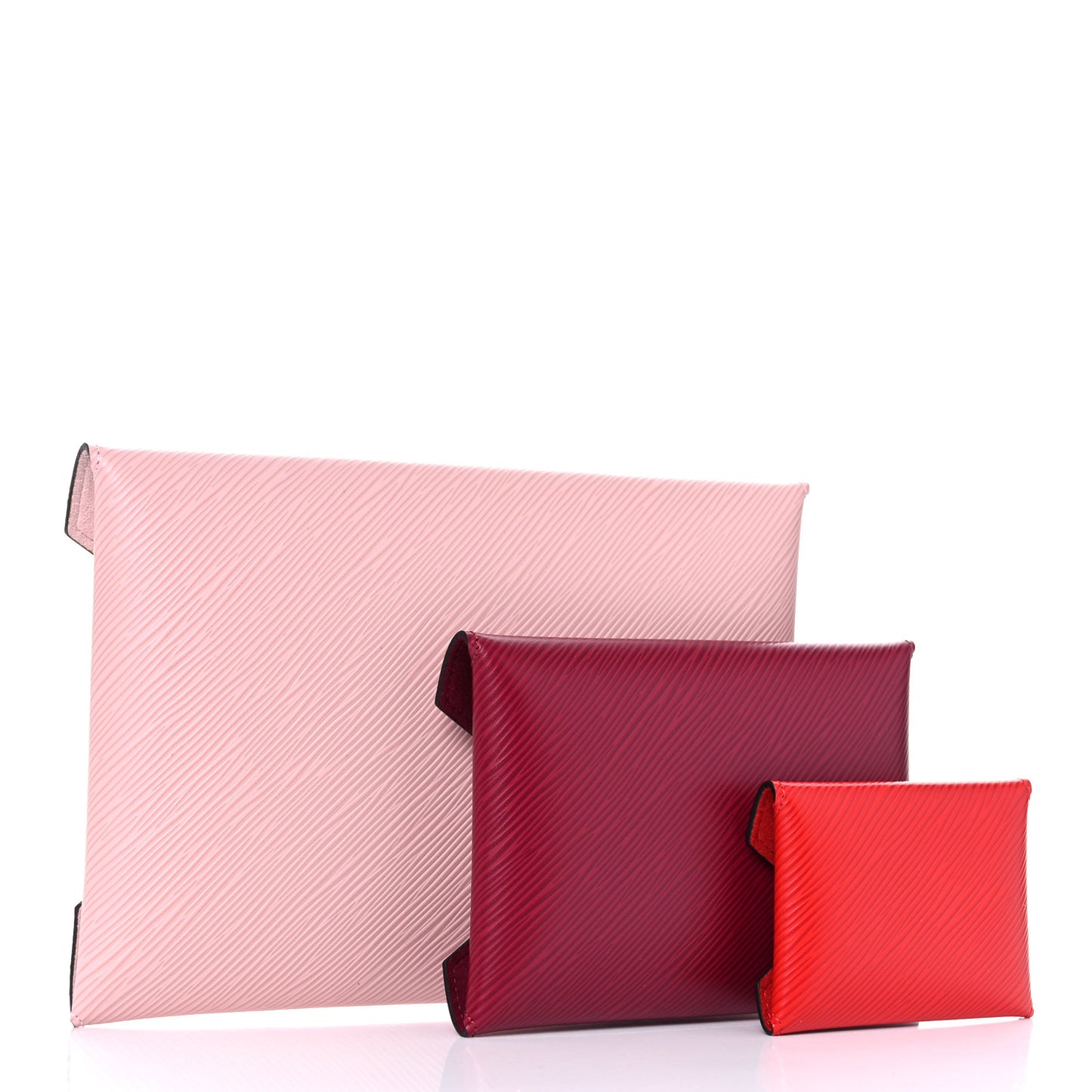 Epi Kirigami Pochette Set Rose Ballerine Fuchsia Coquelicot