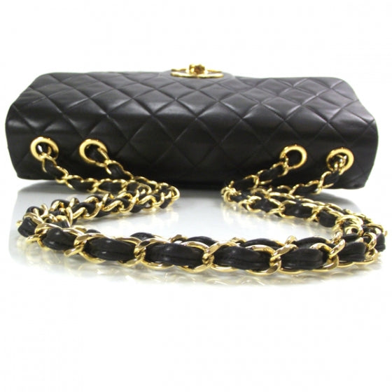 Lambskin XL Jumbo Flap Black