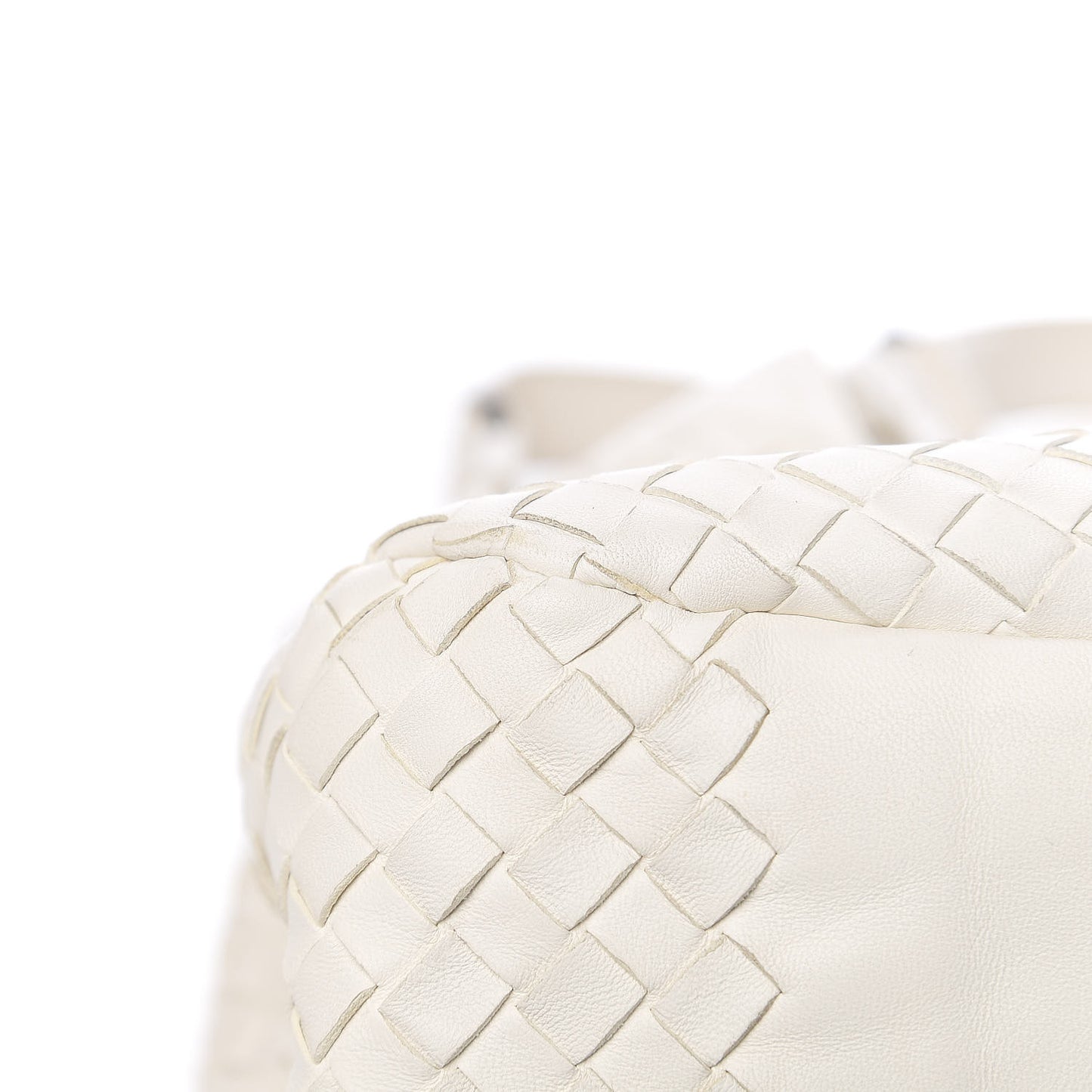 Nappa Intrecciato Medium Campana Hobo White