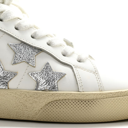 Saint Laurent Nappa Star Court Sneakers 35 Off White 11 of 13