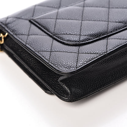 Chanel Caviar Quilted Wallet On Chain WOC Black 13 of 15