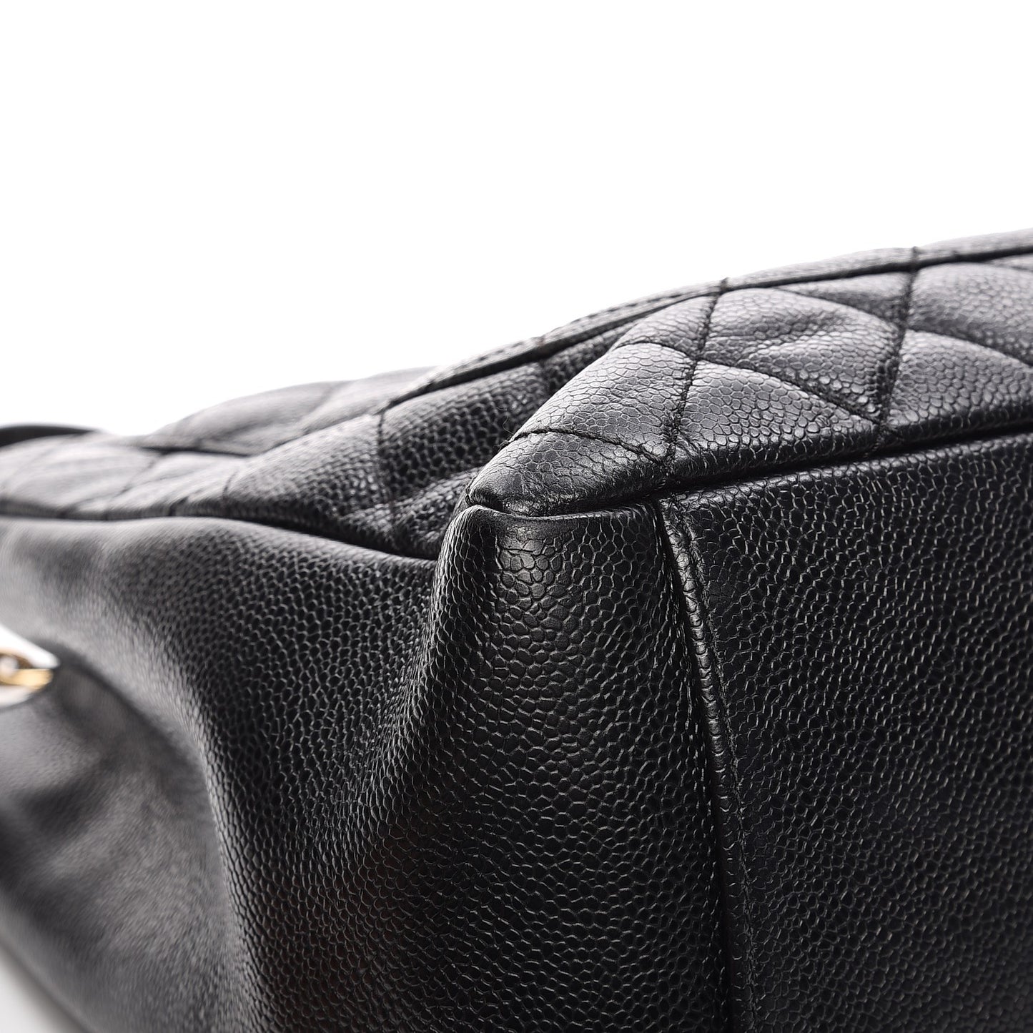 Caviar Quilted Grand Shopping Tote GST Black