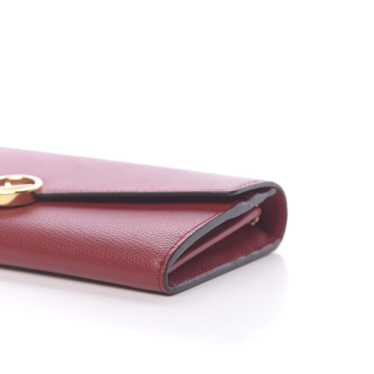 Fendi Vitello Cruise F is Fendi Continental Envelope Wallet on Chain Fragola 9 of 10