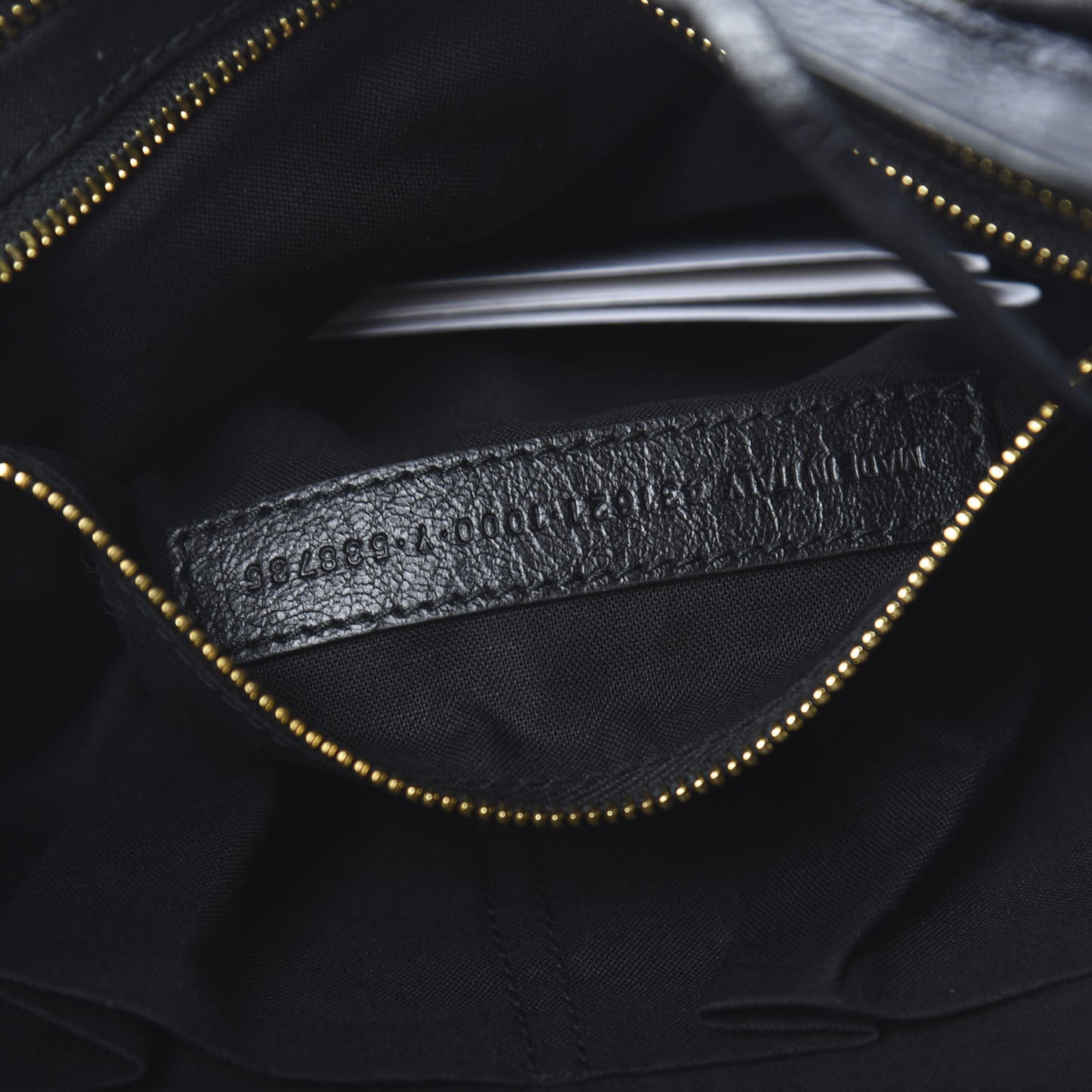 Agneau Classic Gold Hardware S City Graffiti Logo Strap Black