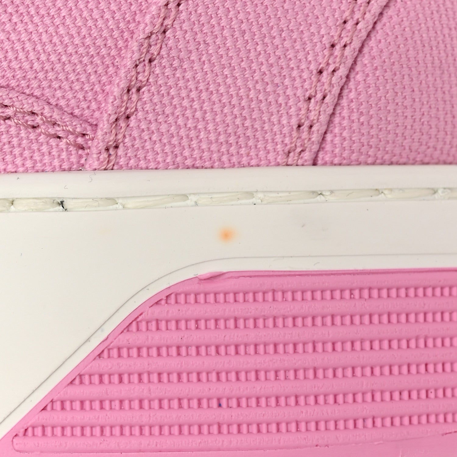 Chanel Cotton Sneakers 39.5 Pink White 10 of 12