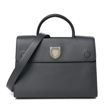 Christian Dior Bullcalf Large Diorever Flap Meteorite Grey 1 of 11