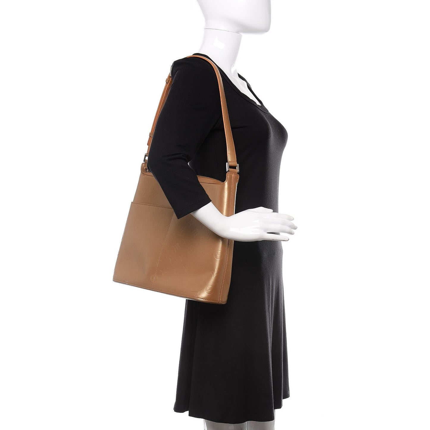 Mat Monogram Sutter Tote Ambre