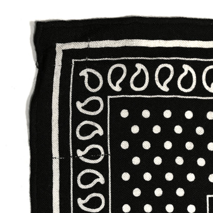 Hermes Cashmere Silk Bandana Shawl 140 Black White 5 of 7
