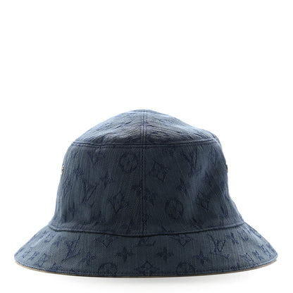 Louis Vuitton Monogram Denim Reversible Bucket Hat L 3 of 15